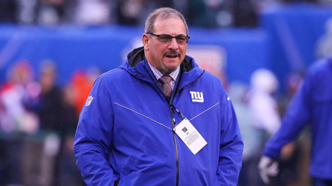 EAST RUTHERFORD, NJ - DECEMBER 29: New York Giants general manager Dave Gettleman prior to the National Football League game between the New York Giants and the Philadelphia Eagles on December 29, 2019 at MetLife Stadium in East Rutherford, NJ.