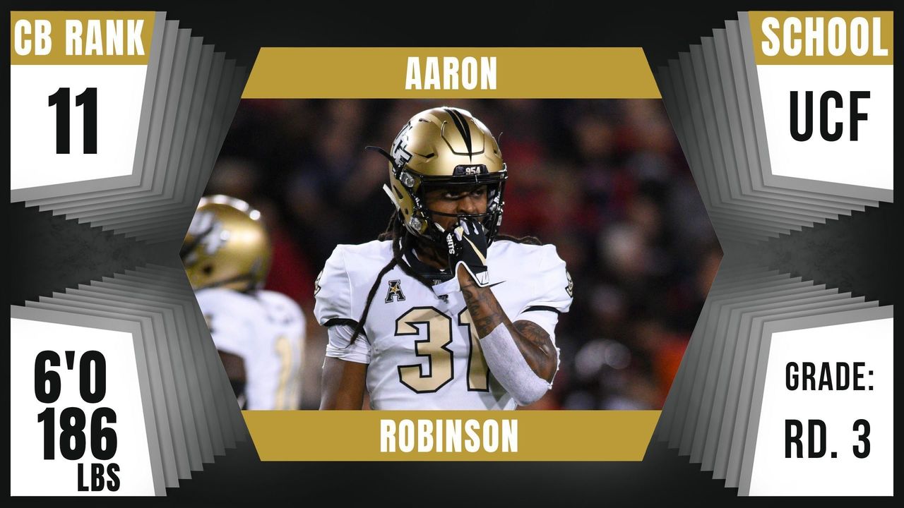 2021 NFL Draft: Aaron Robinson, Cornerback, UCF, Round 3, Pick 71