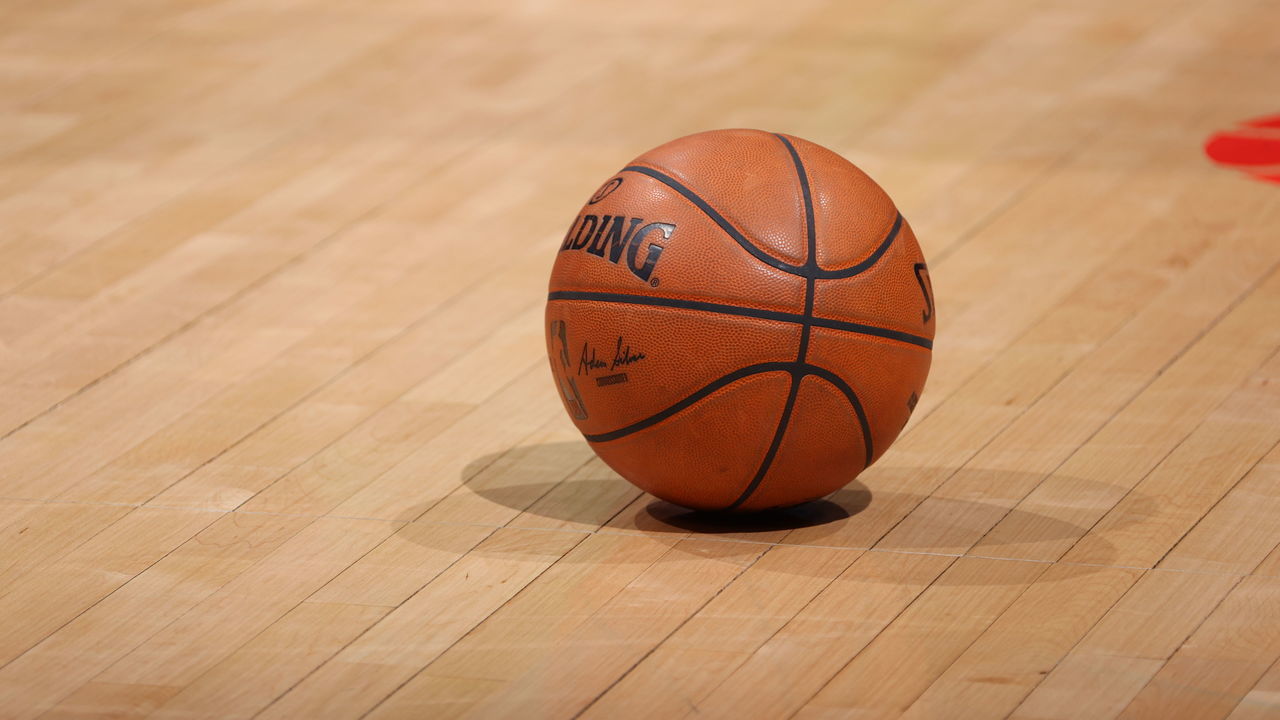 WASHINGTON, DC - MARCH 30: A generic view of the Spalding NBA Basketball used during the game between the Charlotte Hornets and the Washington Wizards on March 30, 2021 at Capital One Arena in Washington, DC. Mandatory Copyright Notice: Copyright 2021 NBAE