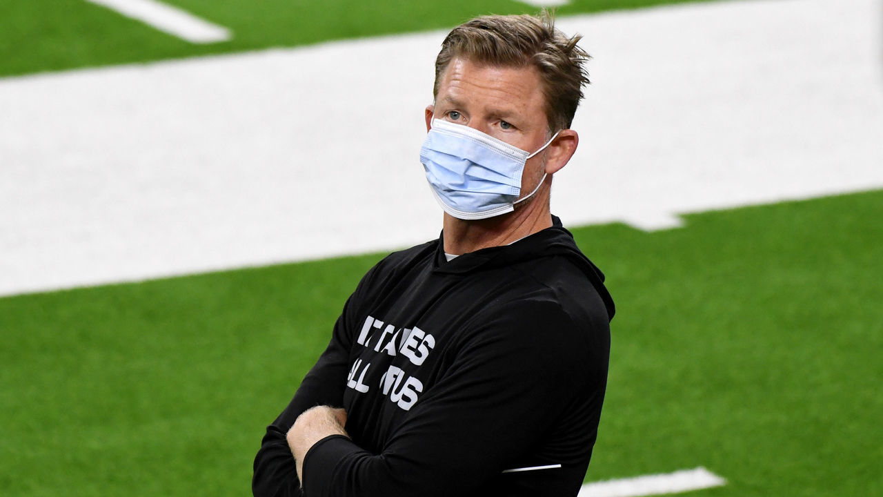 Inglewood, CA - December 10: Los Angeles Rams General Manager Les Snead after defeating the New England Patriots 24-3 during a NFL football game at SoFi Stadium in Inglewood on Thursday, December 10, 2020.