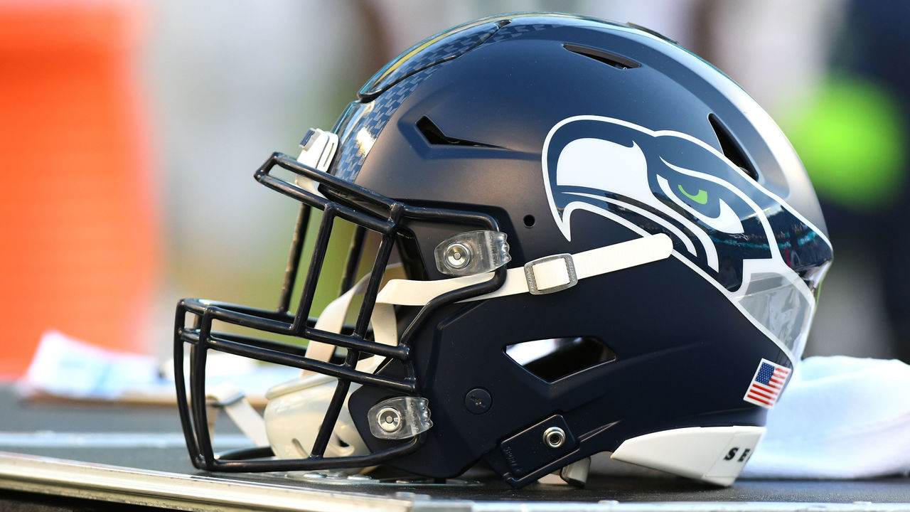 Gerald Everett of the Seattle Seahawks runs the ball in the game News  Photo - Getty Images