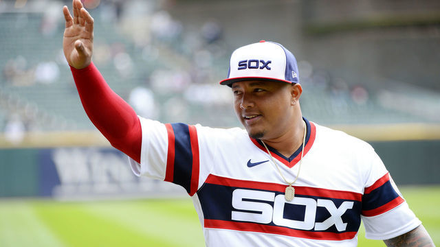 CHICAGO - APRIL 11: Yermin Mercedes #73 of the Chicago White Sox looks on prior to the game against the Kansas City Royals on April 11, 2021 at Guaranteed Rate Field in Chicago, Illinois.