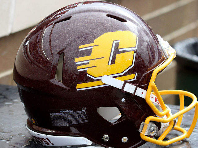 central michigan university football helmet