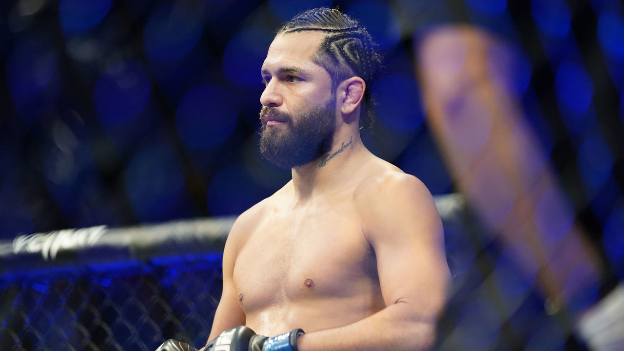 JACKSONVILLE, FL - APRIL 24: Jorge Masvidal before his fight against Kamaru Usman in the octagon for a 5 round welterweight bout during the UFC 261: Usman vs Masvidal 2 Event at VyStar Veterans Memorial Arena on April 24, 2021 in Jacksonville, Florida.