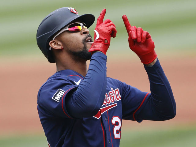 Carlos Correa of the Minnesota Twins celebrates with Byron Buxton News  Photo - Getty Images