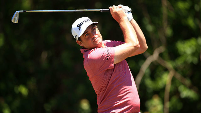 NEW ORLEANS, LOUISIANA - APRIL 25: Keegan Bradley plays his shot from the third tee during the final round of the Zurich Classic of New Orleans at TPC Louisiana on April 25, 2021 in New Orleans, Louisiana.