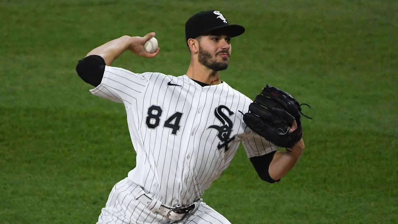 CHICAGO, ILLINOIS - APRIL 29: Dylan Cease #84 of the Chicago White Sox pitches in the first inning against the Detroit Tigers at Guaranteed Rate Field on April 29, 2021 in Chicago, Illinois.