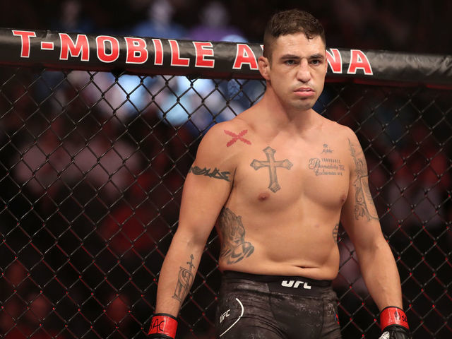 LAS VEGAS, NV - JULY 06: Diego Sanchez enters the octagon against Michael Chiesa in their welterweight fight during the UFC 239 event at T-Mobile Arena on July 6, 2019 in Las Vegas, Nevada.