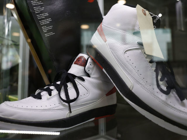 BEVERLY HILLS, CALIFORNIA - APRIL 26: Bill Murray, Space Jam sneakers on display at Julien's Auctions Hosts Hollywood Legends & Luminaries And Sci-Fi, Action, Fantasy Auction Press Preview at Julien's Auctions on April 26, 2021 in Beverly Hills, California.