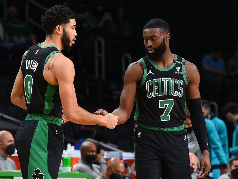 Celtics' Brown, Tatum not seriously injured in on-court collision ...