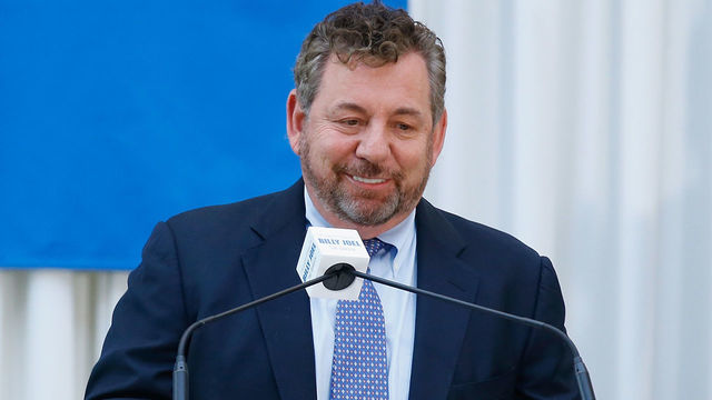 NEW YORK, NY - JULY 18: MSG CEO, Chairman James Dolan speaks as Madison Square Garden celebrates Billy Joel's 100th lifetime show at Madison Square Garden on July 18, 2018 in New York City.