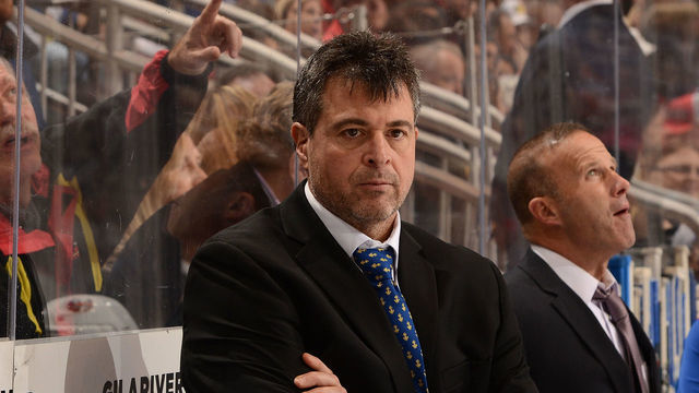 GLENDALE, AZ - JANUARY 07: Head coach Jack Capuano of the New York Islanders looks on from the bench during the first period against the Arizona Coyotes at Gila River Arena on January 7, 2017 in Glendale, Arizona.