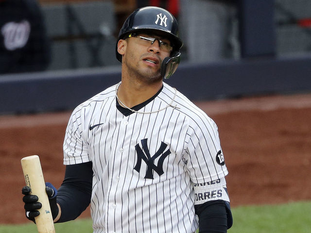 Gleyber Torres of the New York Yankees in action against the News Photo  - Getty Images