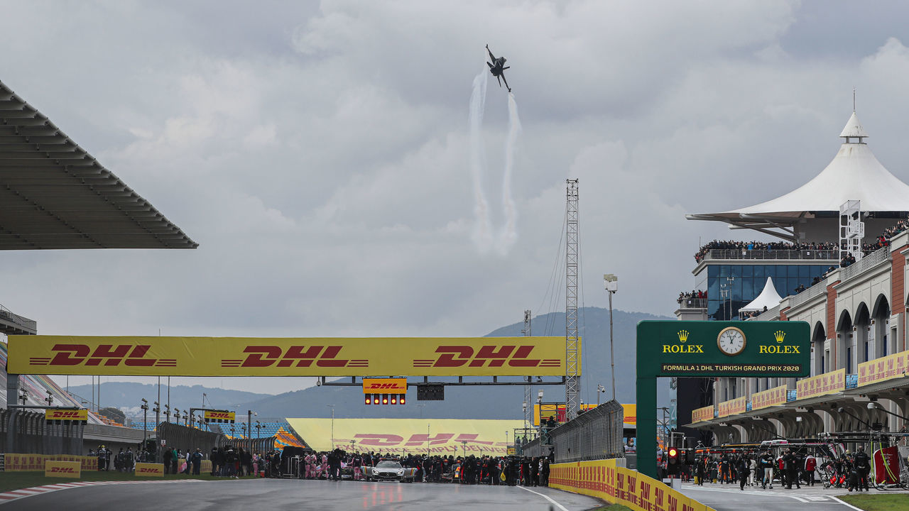 ISTANBUL, TURKEY - NOVEMBER 15: Solo Turk perform ahead of the Formula 1 DHL Turkish Grand Prix 2020 at Intercity Istanbul Park in Istanbul, Turkey on November 15, 2020.