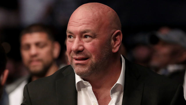 JACKSONVILLE, FL - APRIL 24: UFC President Dana White is seen during UFC 261 at VyStar Veterans Memorial Arena on April 24, 2021 in Jacksonville, Florida.