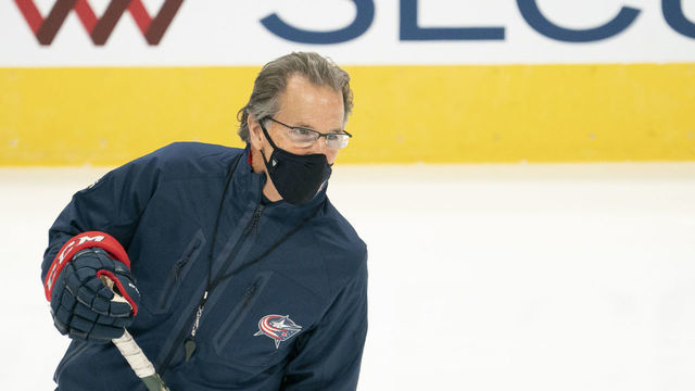 COLUMBUS, OH - JANUARY 04: Columbus Blue Jackets Head Coach John Tortorella during training camping held at Nationwide Arena in Columbus, Ohio on January 4, 2021.