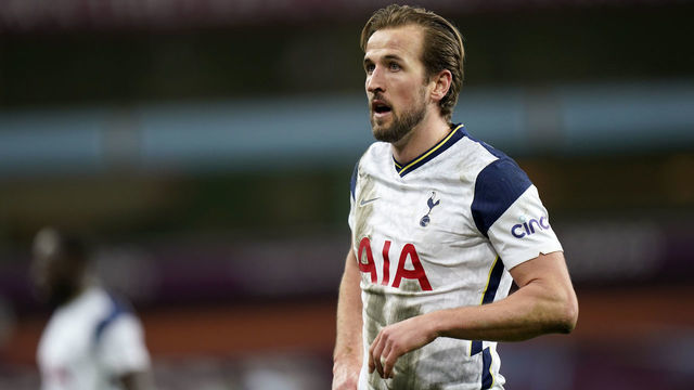 Tottenham Hotspur's Harry Kane during the Premier League match at Villa Park, Birmingham. Picture date: Sunday March 21, 2021.
