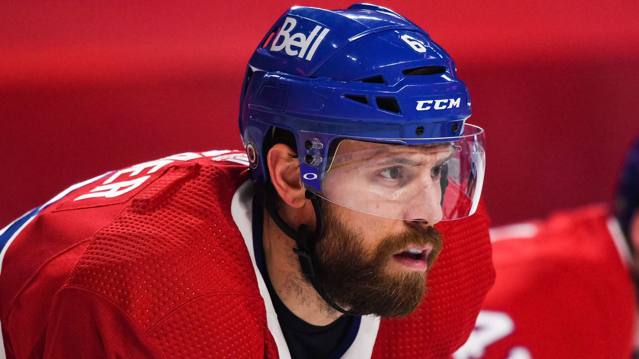 MONTREAL, QC - APRIL 08: Look on Montreal Canadiens defenceman Shea Weber (6) during the Winnipeg Jets versus the Montreal Canadiens game on April 8, 2021, at Bell Centre in Montreal, QC