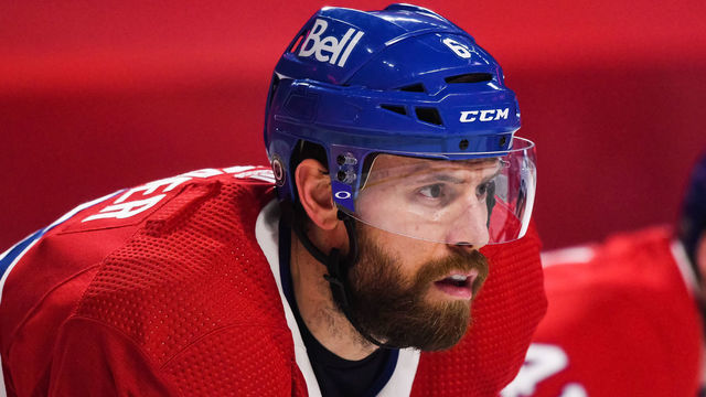 MONTREAL, QC - APRIL 08: Look on Montreal Canadiens defenceman Shea Weber (6) during the Winnipeg Jets versus the Montreal Canadiens game on April 8, 2021, at Bell Centre in Montreal, QC