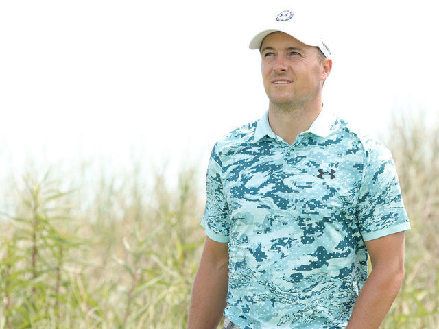 KIAWAH ISLAND, SOUTH CAROLINA - MAY 18: Jordan Spieth of the United States looks on during a practice round prior to the 2021 PGA Championship at Kiawah Island Resort's Ocean Course on May 18, 2021 in Kiawah Island, South Carolina.