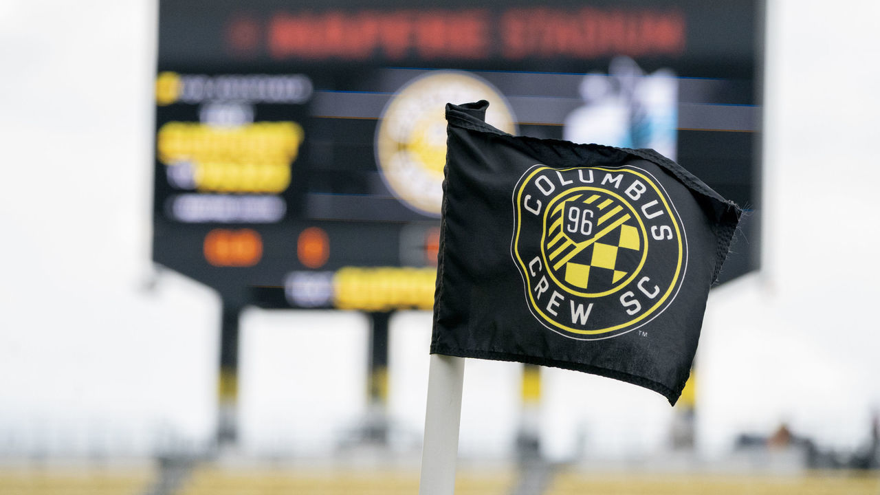 COLUMBUS, OH - OCTOBER 28: Columbus Crew SC corner flag before the game between the Columbus Crew SC and the Minnesota United on October 28, 2018 at MAPFRE Stadium in Columbus, Ohio.
