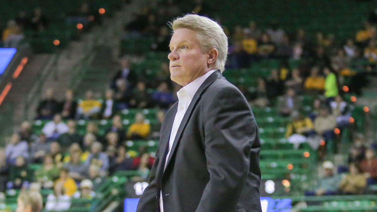 WACO, TX - JANUARY 18: Iowa State Cyclones head coach Bill Fennelly looks on during the NCAA women's basketball between Baylor and Iowa State on January 18, 2017, at the Ferrell Center in Waco, TX.