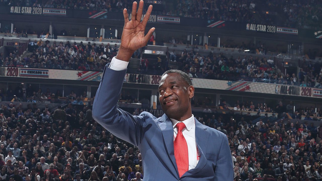 CHICAGO, IL - FEBRUARY 16: NBA Legend Dikembe Mutombo waves to the fans during the 69th NBA All-Star Game on February 16, 2020 at the United Center in Chicago, Illinois. Mandatory Copyright Notice: Copyright 2020 NBAE