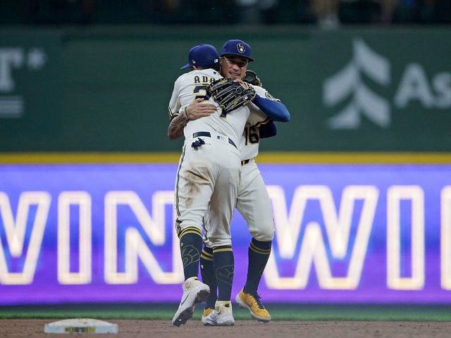 Big day by Willy Adames helps Brewers snap eight-game losing streak