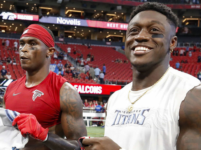 Julio Jones declines A.J. Brown's offer of No. 11