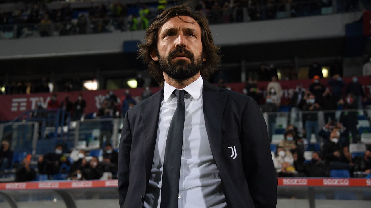 Juventus' Italian coach Andrea Pirlo looks on prior to the final of the Italian Cup (Coppa Italia) football match Atalanta vs Juventus on May 19, 2021 at the Citta del Tricolore stadium in Reggio Emilia.
