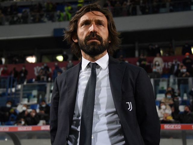 Juventus' Italian coach Andrea Pirlo looks on prior to the final of the Italian Cup (Coppa Italia) football match Atalanta vs Juventus on May 19, 2021 at the Citta del Tricolore stadium in Reggio Emilia.
