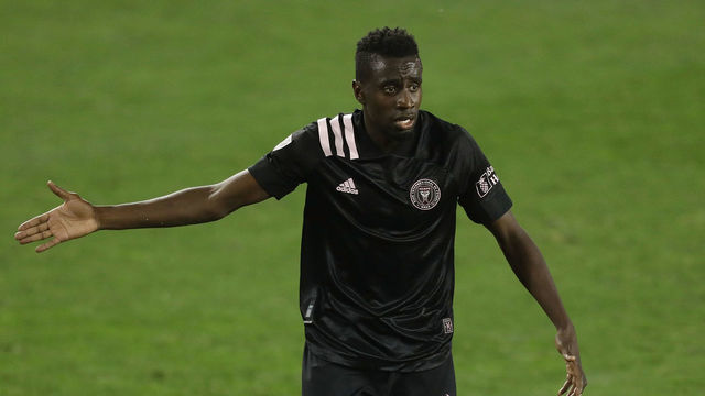 HARRISON, NEW JERSEY - OCTOBER 07: Blaise Matuidi #8 of the Inter Miami in action against the New York Red Bulls at Red Bull Arena on October 07, 2020 in Harrison, New Jersey. Inter Miami defeated the against the New York Red Bulls 2-1.