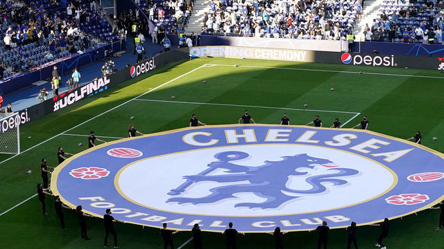 A view of the Manchester City end of the stadium before the UEFA Champions League final match held at Estadio do Dragao in Porto, Portugal. Picture date: Saturday May 29, 2021.
