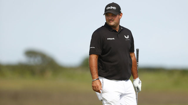 KIAWAH ISLAND, SOUTH CAROLINA - MAY 18: Patrick Reed of the United States looks on from the ninth hole during a practice round prior to the 2021 PGA Championship at Kiawah Island Resort's Ocean Course on May 18, 2021 in Kiawah Island, South Carolina.
