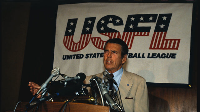 (Original Caption) Chicago: Former Washington Redskins coach George Allen, head coach and part owner of the Chicago franchise in the United States Football League, as announced at news conference 6/21.