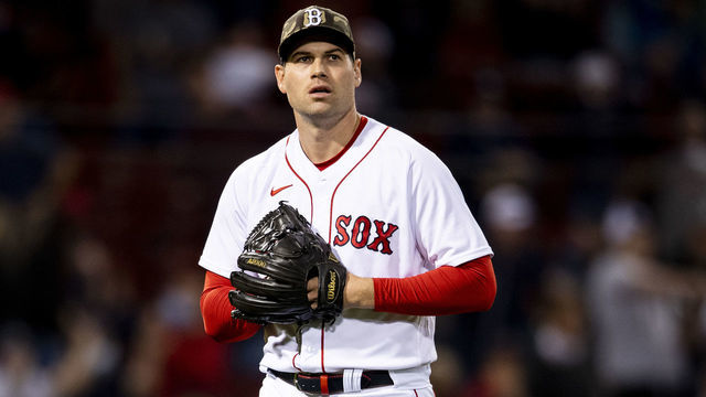 BOSTON, MA - MAY 14: Adam Ottavino #0 of the Boston Red Sox delivers during the eighth inning of a game against the Los Angeles Angels on May 14, 2021 at Fenway Park in Boston, Massachusetts.