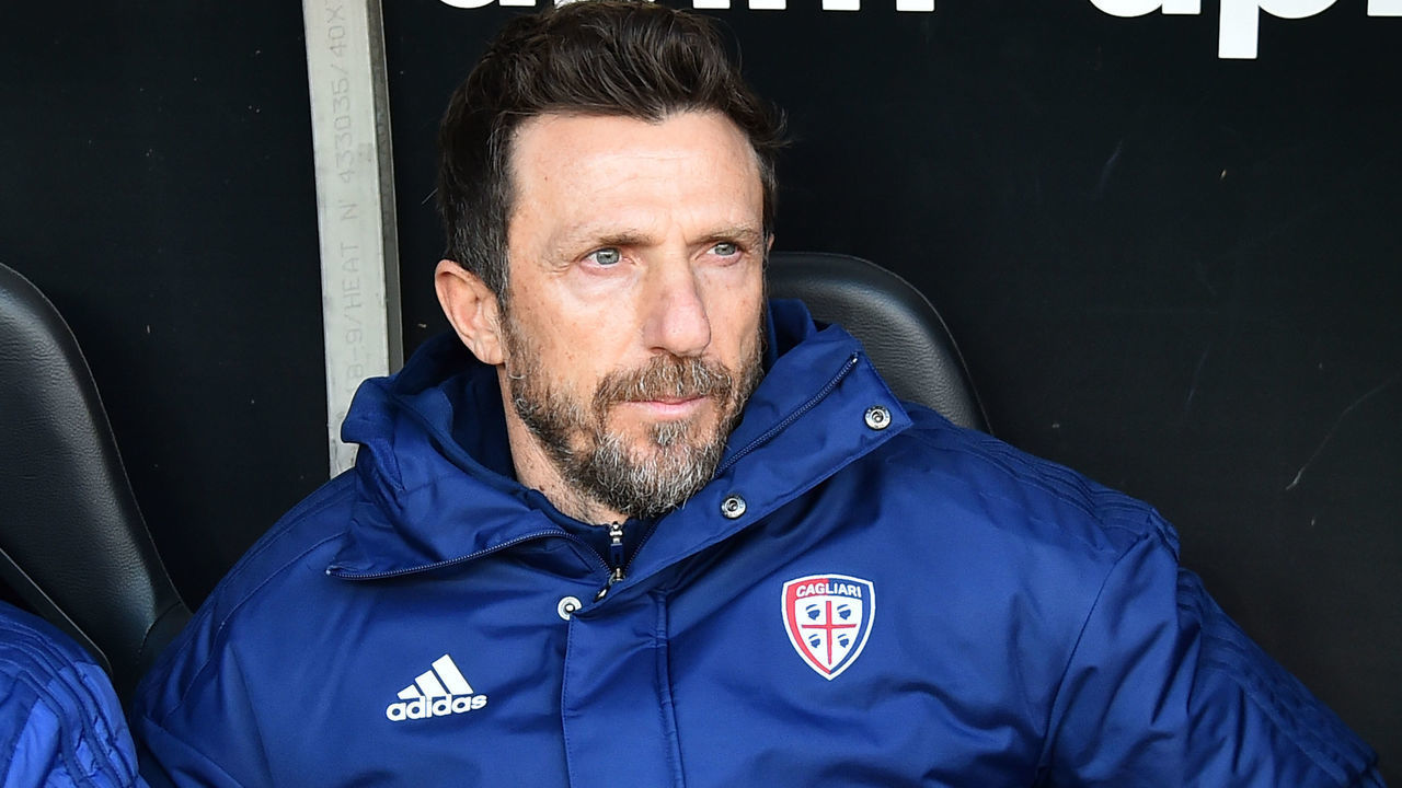 GENOA, ITALY JANUARY 24: Eusebio Di Francesco head coach of Cagliari Calcio before the Serie A match between Genoa CFC and Cagliari Calcio at Stadio Luigi Ferraris on January 24, 2021 in Genoa, Italy.