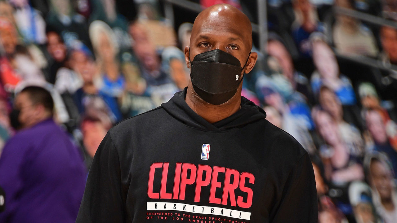 LOS ANGELES, CA - MAY 22: Chauncey Billups looks on during Round 1, Game 1 of the the 2021 NBA Playoffs on May 22, 2021 at STAPLES Center in Los Angeles, California. NOTE TO USER: User expressly acknowledges and agrees that, by downloading and/or using this Photograph, user is consenting to the terms and conditions of the Getty Images License Agreement. Mandatory Copyright Notice: Copyright 2021 NBAE
