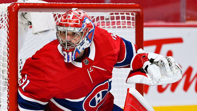 MONTREAL, QC - JUNE 06: Look on Montreal Canadiens goalie Carey Price (31) during the NHL Stanley Cup Playoffs second round game 3 between the Winnipeg Jets versus the Montreal Canadiens on June 06, 2021, at Bell Centre in Montreal, QC