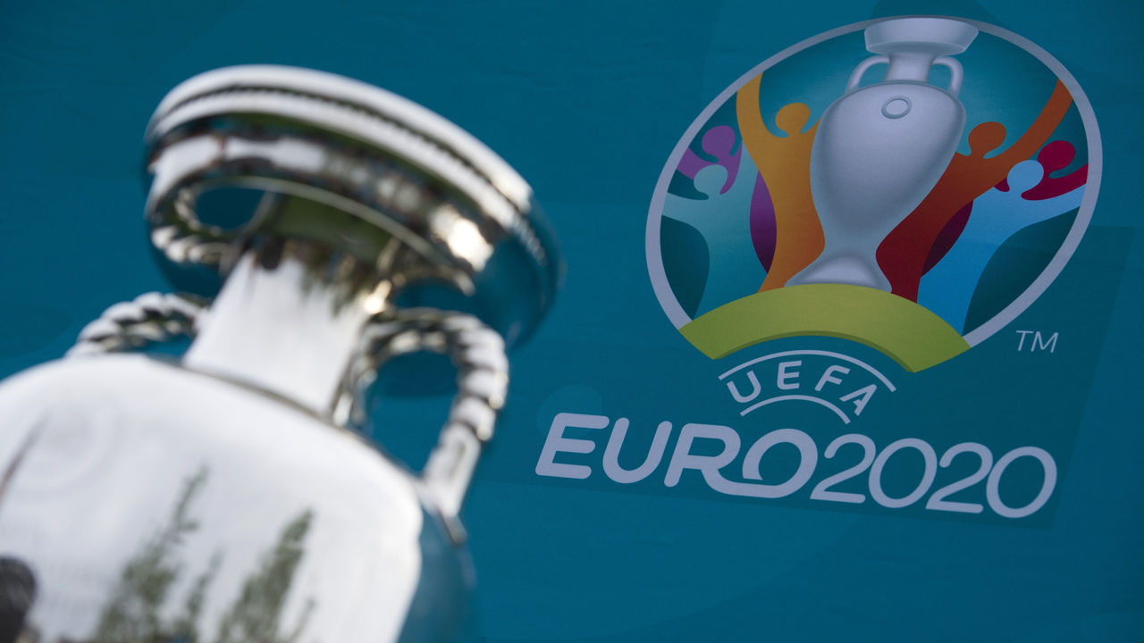 The Henri Delaunay Cup, which made a special visit to London today as part of the UEFA EURO 2020 Trophy Tour. Issue date: Friday June 4, 2021.