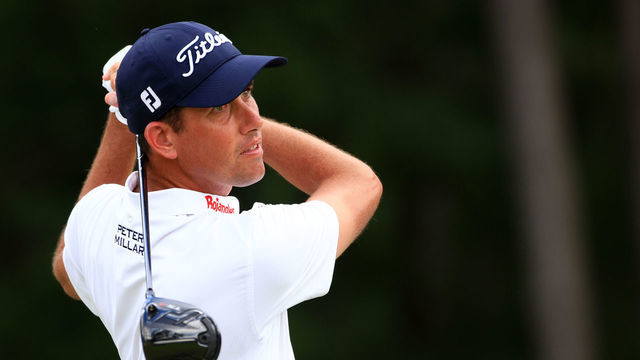 RIDGELAND, SOUTH CAROLINA - JUNE 12: Chesson Hadley plays his shot from the 13th tee during the third round of the Palmetto Championship at Congaree on June 12, 2021 in Ridgeland, South Carolina.