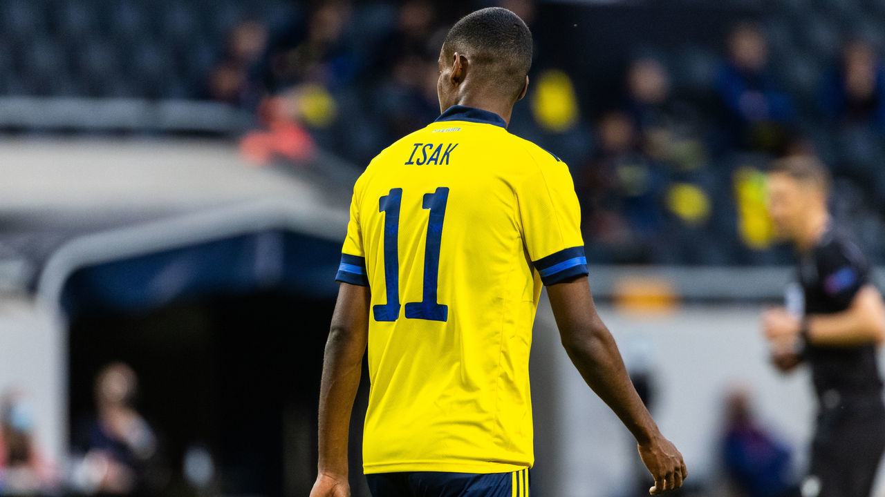 STOCKHOLM, SWEDEN - JUNE 05: Alexander Isak of Sweden during the international friendly match between Sweden and Armenia at Friends Arena on June 5, 2021 in Stockholm, Sweden.