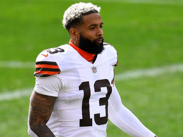 Beckham joins Browns' team drills for first time at practice