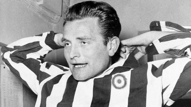 TURIN, ITALY: Juventus player Giampiero Boniperti before a match on 1959 in Turin, Italy.