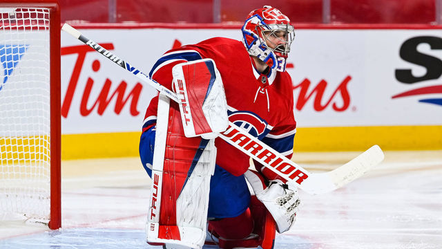 MONTREAL, QC - JUNE 24: Look on Montreal Canadiens goalie Carey Price (31) during the NHL Stanley Cup Playoffs Semifinals game 6 between the Las Vegas Golden Knights versus the Montreal Canadiens on June 24, 2021, at Bell Centre in Montreal, QC