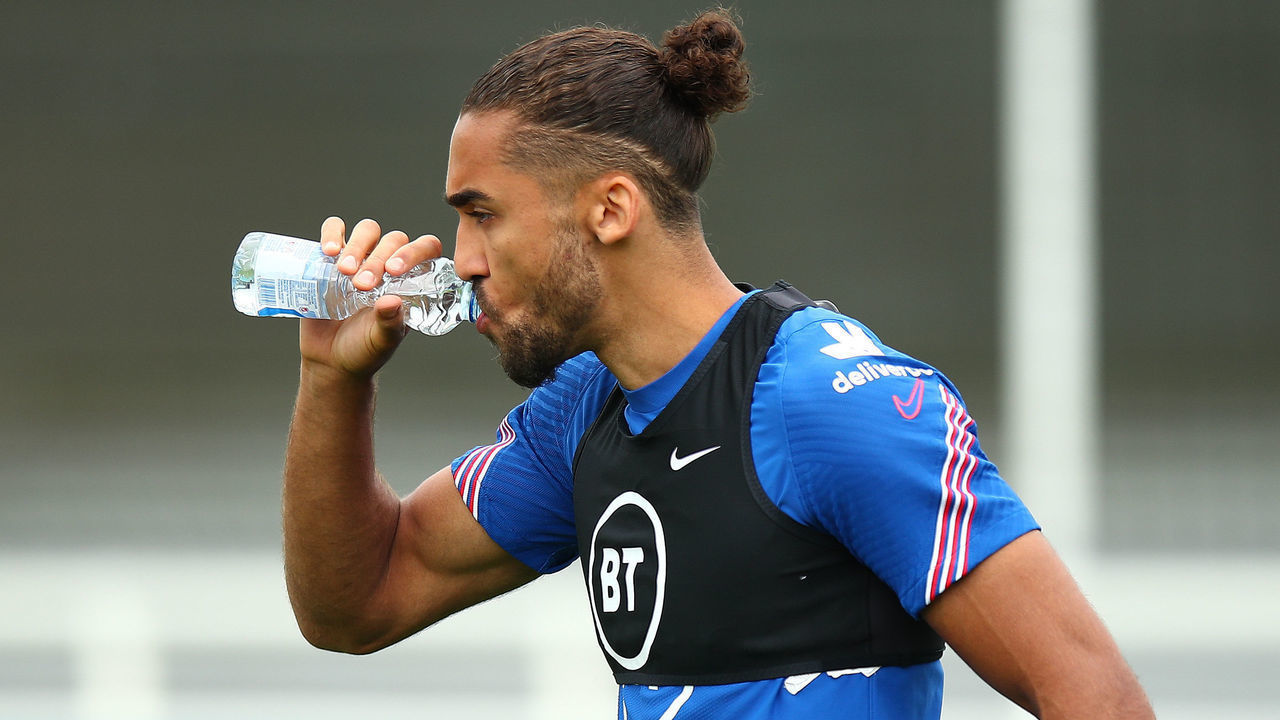 BURTON UPON TRENT, ENGLAND - JUNE 14: Dominic Calvert-Lewin of England during the England Open Training Session at St George's Park on June 14, 2021 in Burton upon Trent, England.