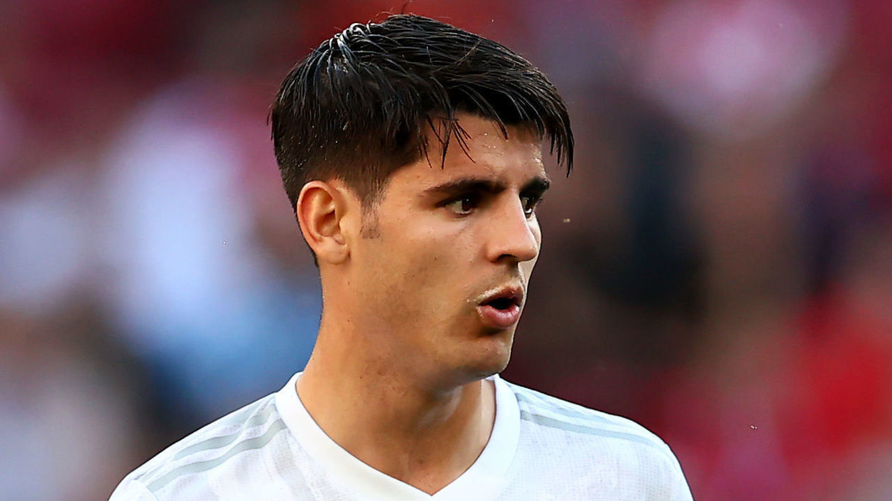 COPENHAGEN, DENMARK - JUNE 28: Álvaro Morata of Spain reacts during the UEFA Euro 2020 Championship Round of 16 match between Croatia and Spain at Parken Stadium on June 28, 2021 in Copenhagen, Denmark.