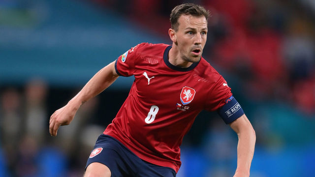LONDON, ENGLAND - JUNE 22: Vladimir Darida of Czech Republic controls the ball during the UEFA Euro 2020 Championship Group D match between Czech Republic and England at Wembley Stadium on June 22, 2021 in London, England.