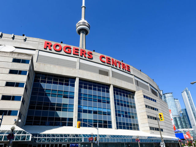 TORONTO, ON - JULY 17: General view of Rogers Centre before the intrasquad game that's part of the Toronto Blue Jays summer training camp on July 17, 2020, at Rogers Centre in Toronto, ON, Canada.