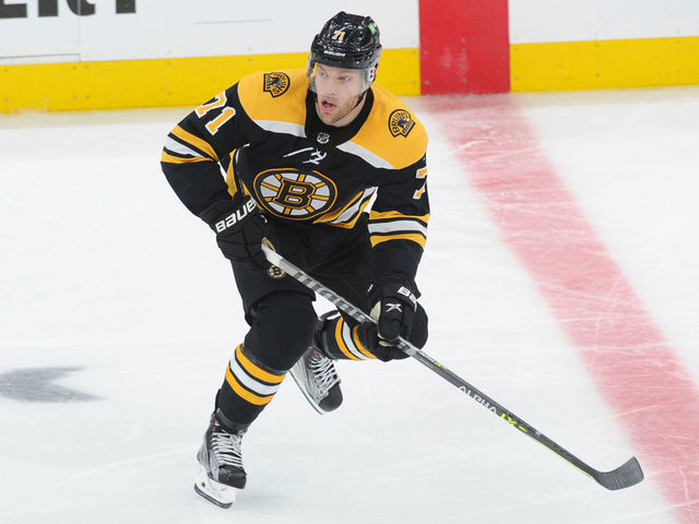 BOSTON, MA - MAY 29: Taylor Hall #71 of the Boston Bruins skates against the New York Islanders in Game One of the Second Round of the 2021 Stanley Cup Playoffs at the TD Garden on May 29, 2021 in Boston, Massachusetts.